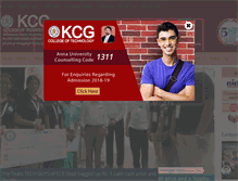 Tablet Screenshot of kcgcollege.ac.in